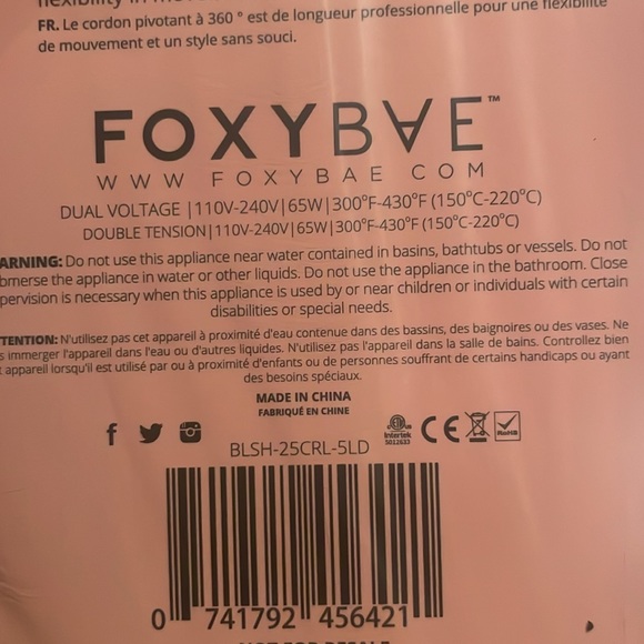 Foxybae blush 25mm curling wand - Picture 5 of 5